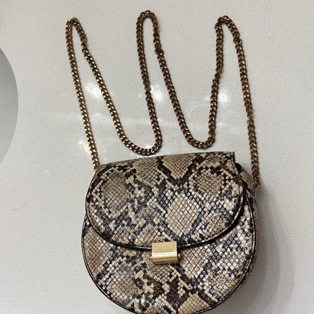 Mango - Snake Print - Picked up in Spain - chain has some wear
